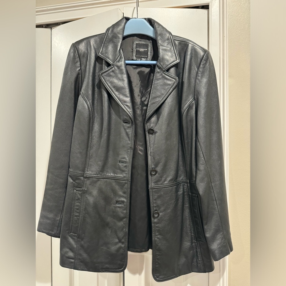 Women’s Button Down Leather Jacket - image 5